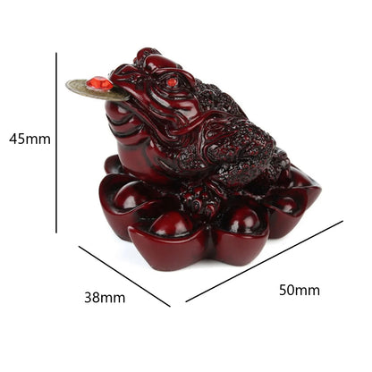 Lucky Ingot Golden Toad Fortune Wealth Chinese Feng Shui Toad Coin Home Decoration Office Tabletop Ornaments Lucky Gifts