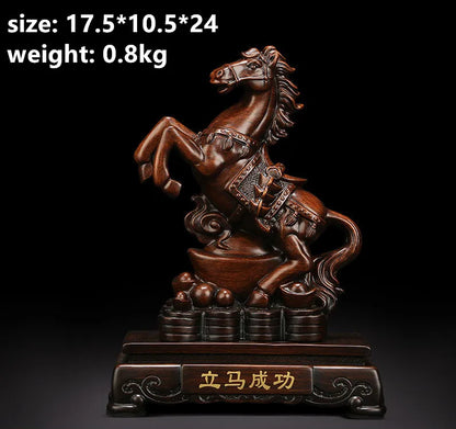 Lucky Ornaments Horse To Success Porch Living Room Indoor TV Cabinet Opening Decoration Gifts