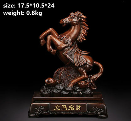 Lucky Ornaments Horse To Success Porch Living Room Indoor TV Cabinet Opening Decoration Gifts