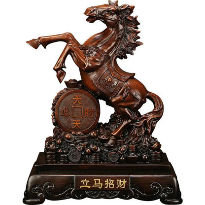 Lucky Ornaments Horse To Success Porch Living Room Indoor TV Cabinet Opening Decoration Gifts