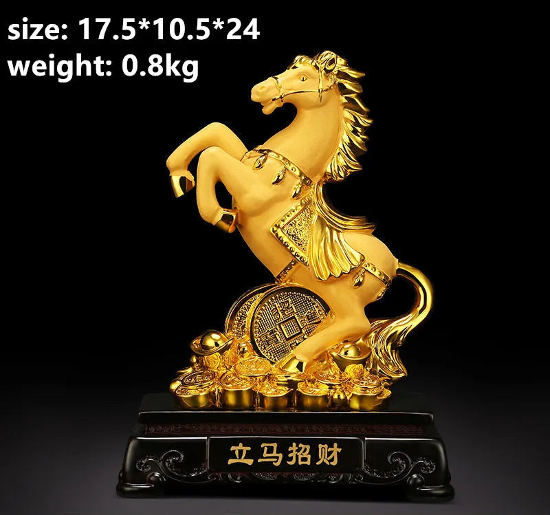 Lucky Ornaments Horse To Success Porch Living Room Indoor TV Cabinet Opening Decoration Gifts