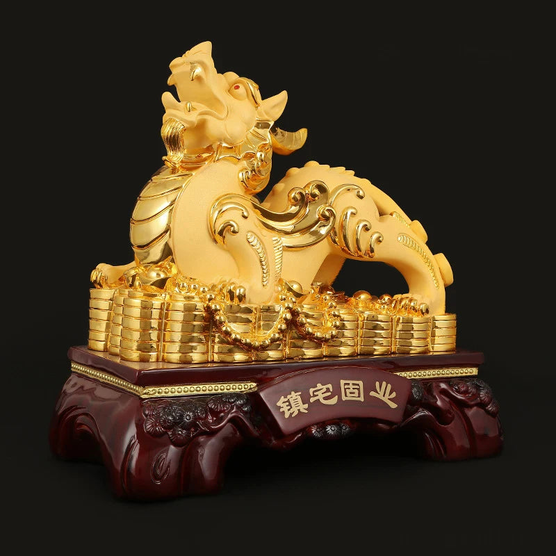 Lucky Pixiu Ornaments Living Room Decor Feng Shui Home Decoration Craft Statues Sculptures Craft Figurines Creative Gift