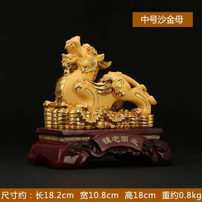 Lucky Pixiu Ornaments  Living Room Decor Feng Shui Home Decoration Craft Statues Sculptures Craft Figurines Miniature Gift