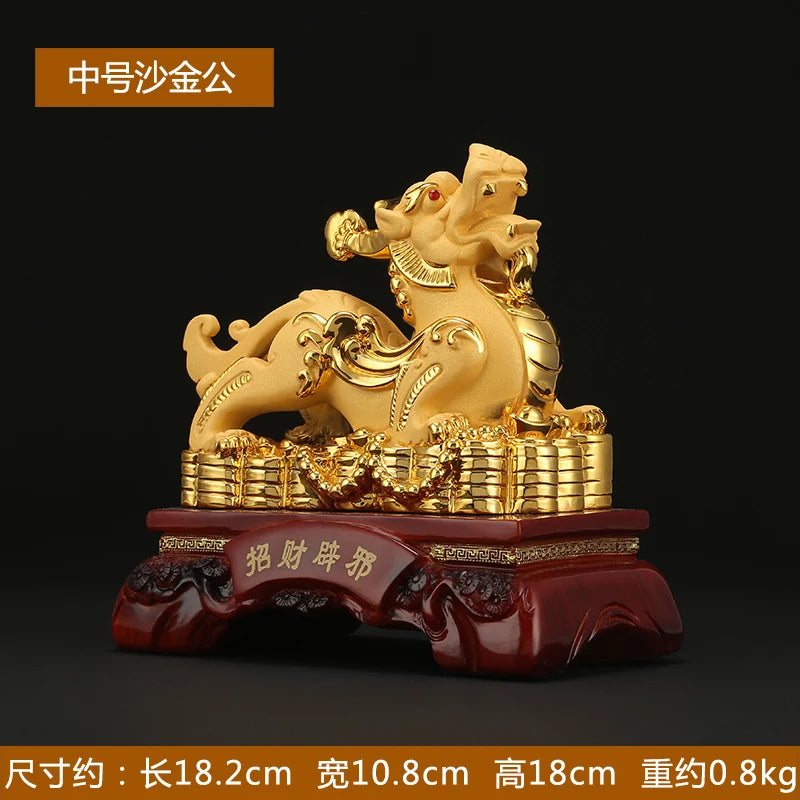 Lucky Pixiu Ornaments  Living Room Decor Feng Shui Home Decoration Craft Statues Sculptures Craft Figurines Miniature Gift