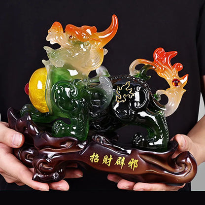 Lucky Pixiu / Pi Yao Ornaments Living Room Decor Feng Shui Home Decoration Craft Statues Sculptures Craft Figurines Gift