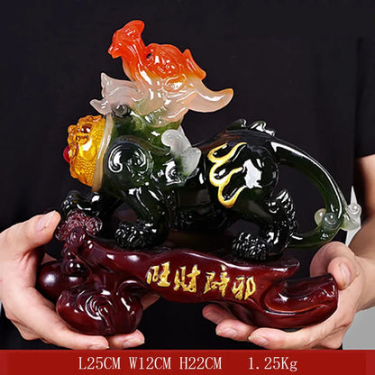 Lucky Pixiu / Pi Yao Ornaments Living Room Decor Feng Shui Home Decoration Craft Statues Sculptures Craft Figurines Gift
