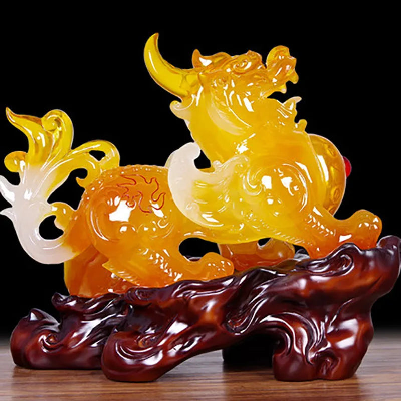 Lucky Pixiu / Pi Yao Ornaments Living Room Decor Feng Shui Home Decoration Craft Statues Sculptures Craft Figurines Gift