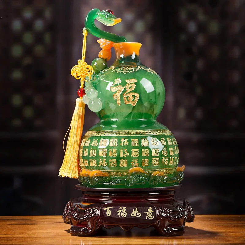 Lucky Ruyi Gourd Decor Town House Home Living Room Tv Cabinet Wine Cabinet Decor Housewarming Ornaments