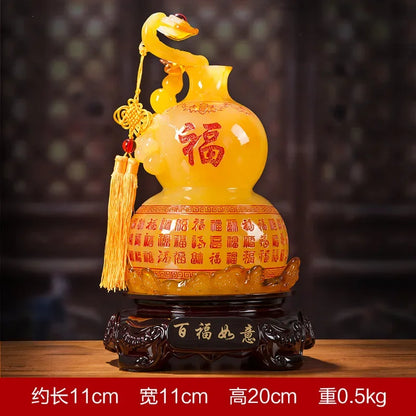 Lucky Ruyi Gourd Decor Town House Home Living Room Tv Cabinet Wine Cabinet Decor Housewarming Ornaments