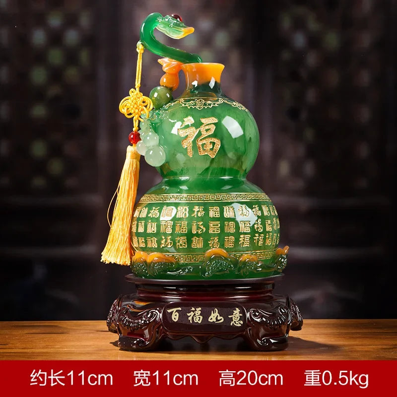 Lucky Ruyi Gourd Decor Town House Home Living Room Tv Cabinet Wine Cabinet Decor Housewarming Ornaments