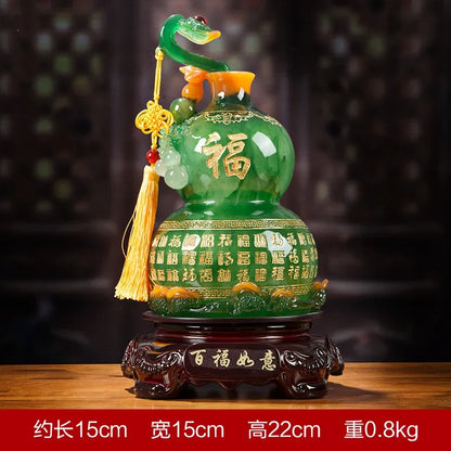 Lucky Ruyi Gourd Decor Town House Home Living Room Tv Cabinet Wine Cabinet Decor Housewarming Ornaments