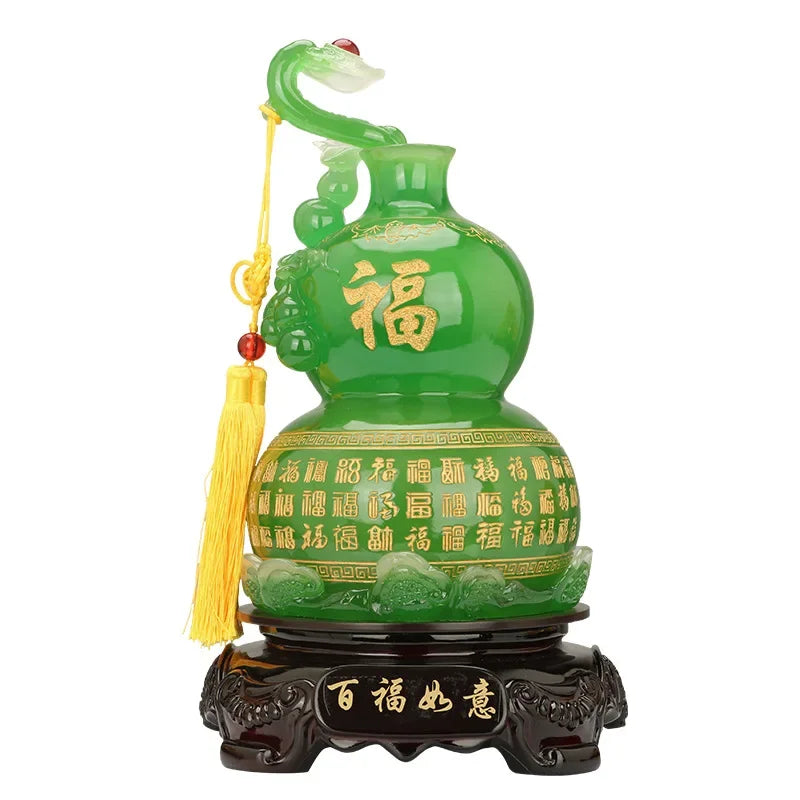 Lucky Ruyi Gourd Decor Town House Home Living Room Tv Cabinet Wine Cabinet Decor Housewarming Ornaments