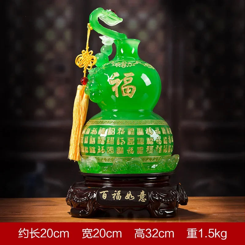 Lucky Ruyi Gourd Decor Town House Home Living Room Tv Cabinet Wine Cabinet Decor Housewarming Ornaments