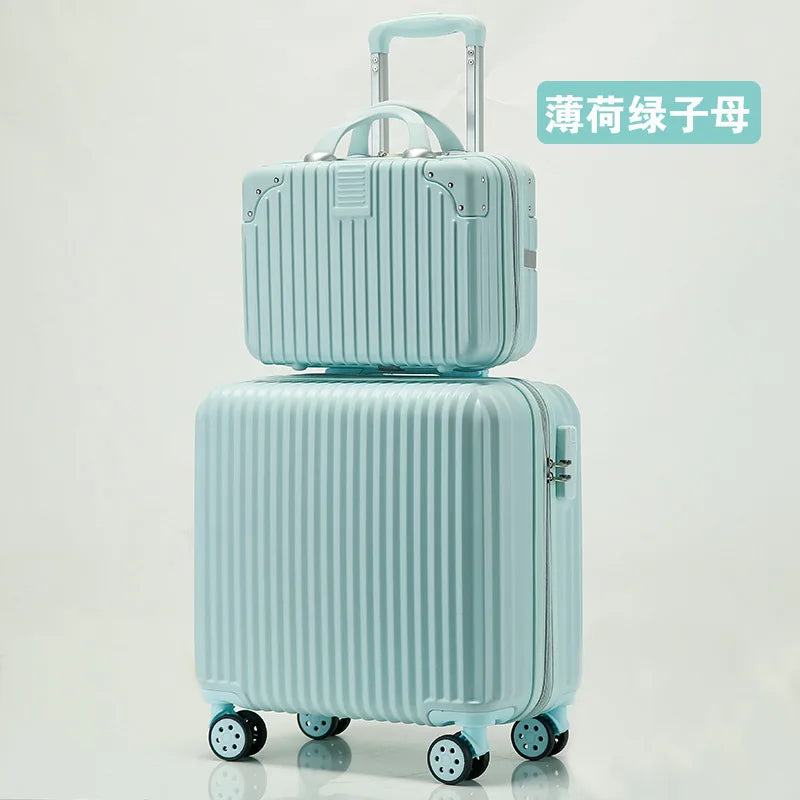 Luggage 18 inch female sturdy and durable children's boarding box mini trolley case mini suitcase