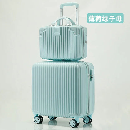 Luggage 18 inch female sturdy and durable children's boarding box mini trolley case mini suitcase