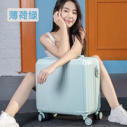 Luggage 18 inch female sturdy and durable children's boarding box mini trolley case mini suitcase