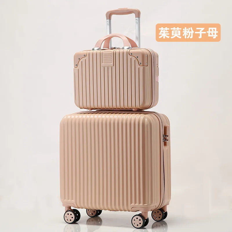Luggage 18 inch female sturdy and durable children's boarding box mini trolley case mini suitcase