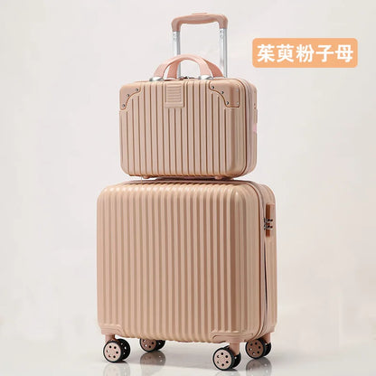 Luggage 18 inch female sturdy and durable children's boarding box mini trolley case mini suitcase
