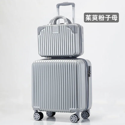 Luggage 18 inch female sturdy and durable children's boarding box mini trolley case mini suitcase