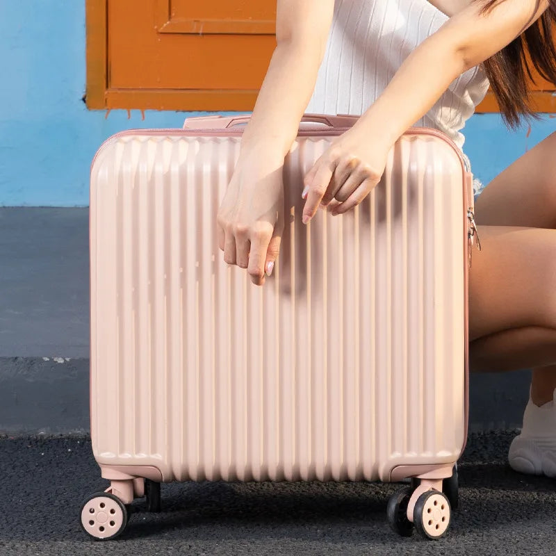 Luggage 18 inch female sturdy and durable children's boarding box mini trolley case mini suitcase