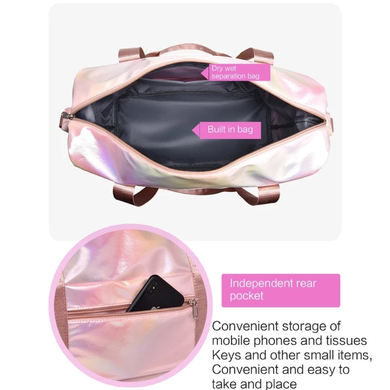 Luggage Bag Fitness Gym Bag Women Yoga Handbag Large Capacity Sports Duffle Bag