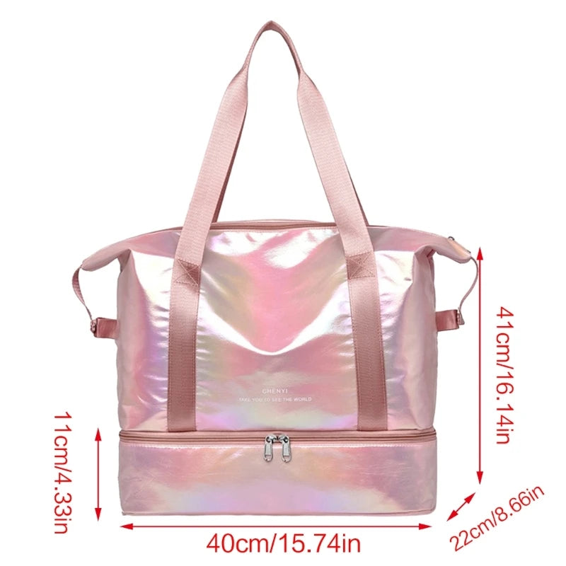 Luggage Bag Fitness Gym Bag Women Yoga Handbag Large Capacity Sports Duffle Bag