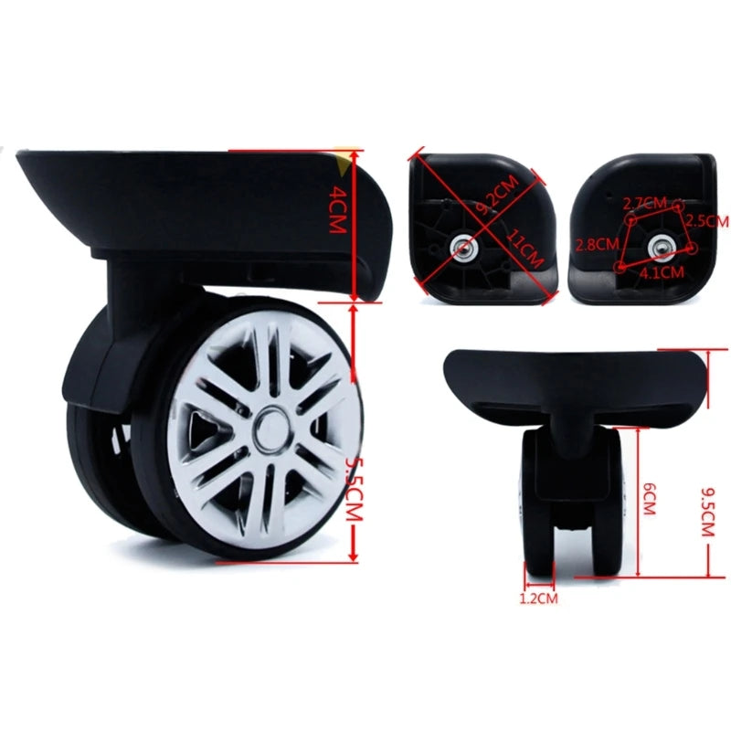 Luggage Swivel Trolley Case Luggage Wheel Replacement Part for Most Suitcase