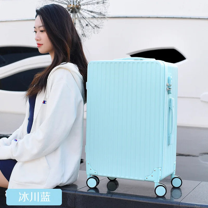 Luggage box, female flip top trolley box, male small fresh travel password box, student internet red