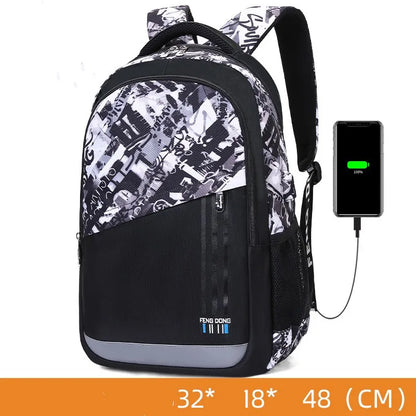 Luminous Kids School Backpack Boys Waterproof Durable School Bags for Boy High School Students Bookbag Mochilas Escolares