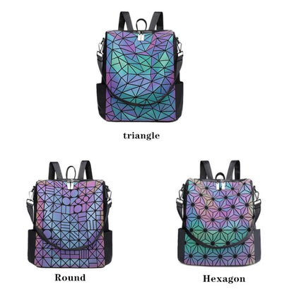 Luminous large Women Backpack Female Sequin Travel Bag School Backpack For Teenage Girls holographic Bagpack sac a dos mochila