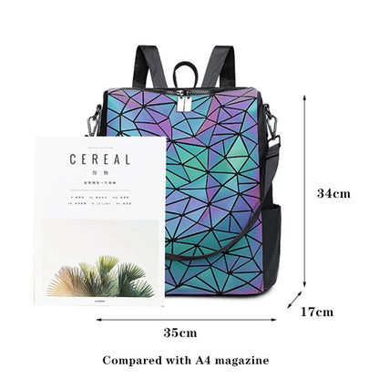 Luminous large Women Backpack Female Sequin Travel Bag School Backpack For Teenage Girls holographic Bagpack sac a dos mochila