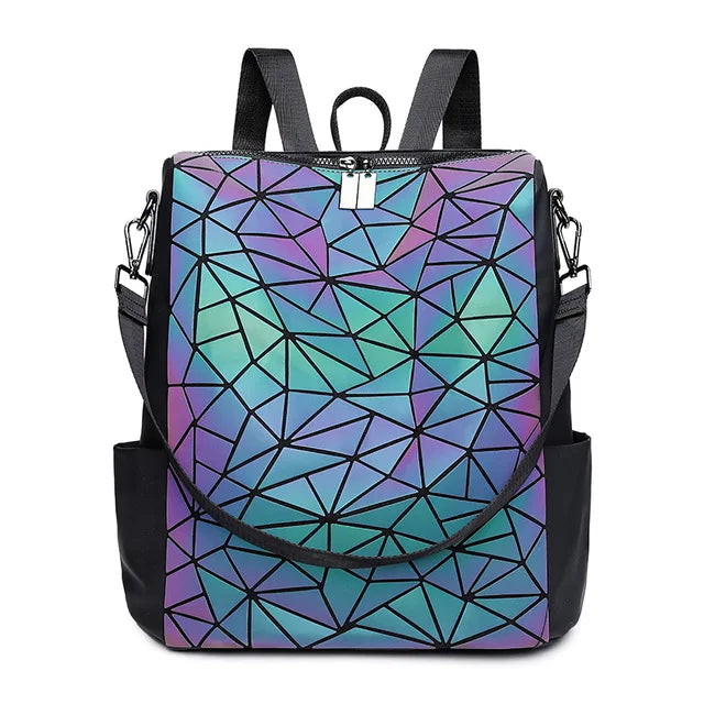 Luminous large Women Backpack Female Sequin Travel Bag School Backpack For Teenage Girls holographic Bagpack sac a dos mochila