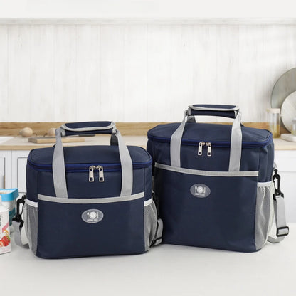 Lunch Bag Students Work Large-capacity Waterproof Portable Insulation Bag Thickened Aluminum Foil Insulation Ice Pack Picnic