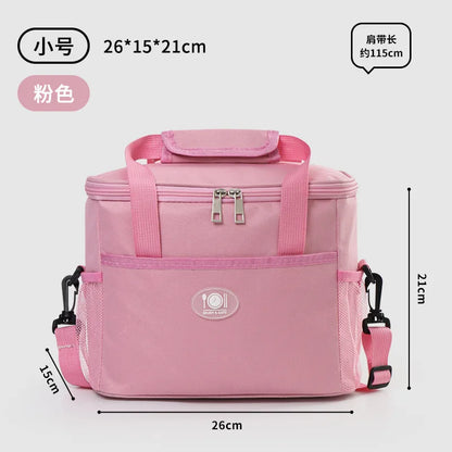 Lunch Bag Students Work Large-capacity Waterproof Portable Insulation Bag Thickened Aluminum Foil Insulation Ice Pack Picnic