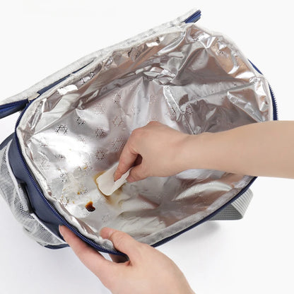 Lunch Bag Students Work Large-capacity Waterproof Portable Insulation Bag Thickened Aluminum Foil Insulation Ice Pack Picnic