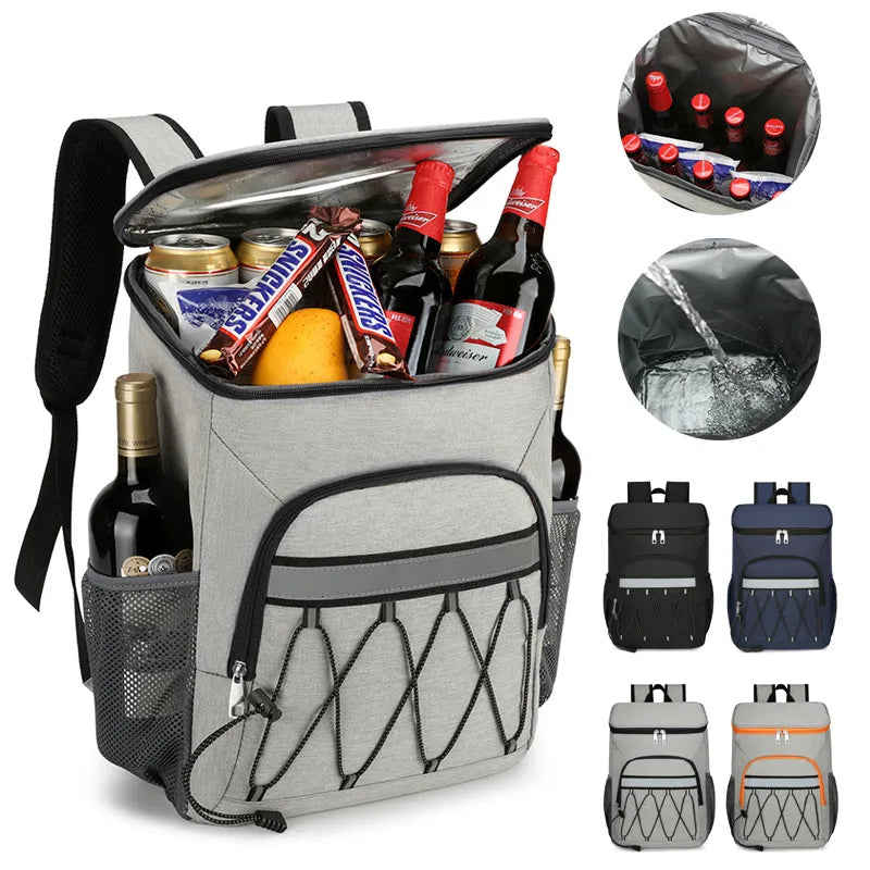 Lunch Bags Outdoor Camping Drink Refrigerator Picnic Box Waterproof Thermal Cooler Bag Leak Proof Insulated Food Thermo Backpack