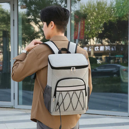 Lunch Bags Outdoor Camping Drink Refrigerator Picnic Box Waterproof Thermal Cooler Bag Leak Proof Insulated Food Thermo Backpack