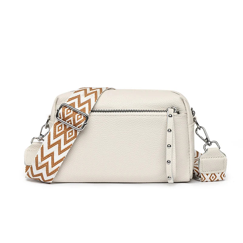 Luxury 3 Layers Genuine Leather Shoulder Crossbody Bags For Women 2023 High Quality Cowhide Handbags Female Messenger Tote Sac