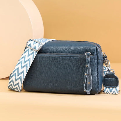 Luxury 3 Layers Genuine Leather Shoulder Crossbody Bags For Women 2023 High Quality Cowhide Handbags Female Messenger Tote Sac