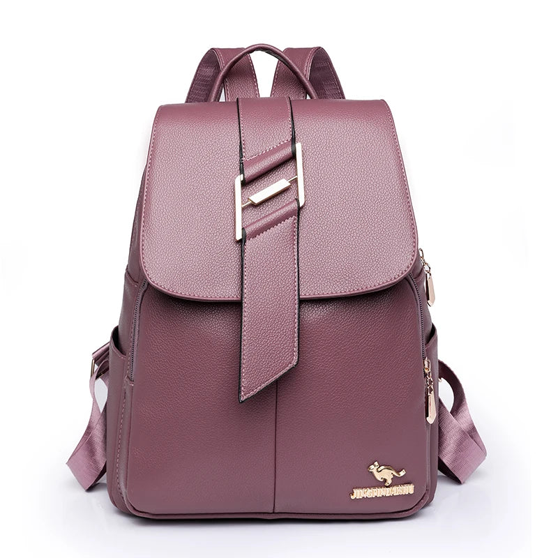 Luxury Backpack Women's Brand Designer Backpack PU Anti Theft Schoolbags Double Shoulder Single Shoulder Switchable Design Bags
