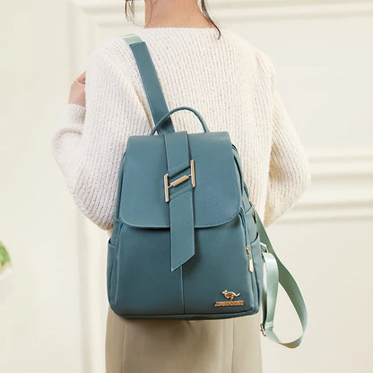 Luxury Backpack Women's Brand Designer Backpack PU Anti Theft Schoolbags Double Shoulder Single Shoulder Switchable Design Bags