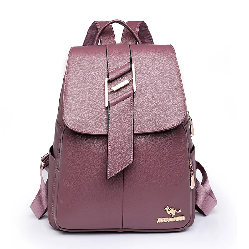 Luxury Backpack Women's Brand Designer Backpack PU Anti Theft Schoolbags Double Shoulder Single Shoulder Switchable Design Bags