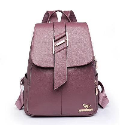 Luxury Backpack Women's Brand Designer Backpack PU Anti Theft Schoolbags Double Shoulder Single Shoulder Switchable Design Bags
