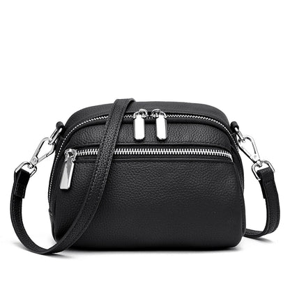 Luxury Bags For Wome Cowhide Bags 2023 New Soft Leather Shoulder Messenger Bag Women's Simple Mobile Phone Zero Wallet Handbags