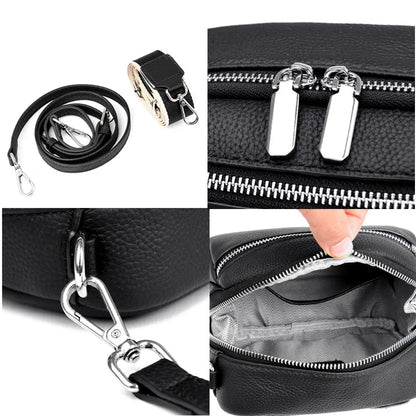 Luxury Bags For Wome Cowhide Bags 2023 New Soft Leather Shoulder Messenger Bag Women's Simple Mobile Phone Zero Wallet Handbags