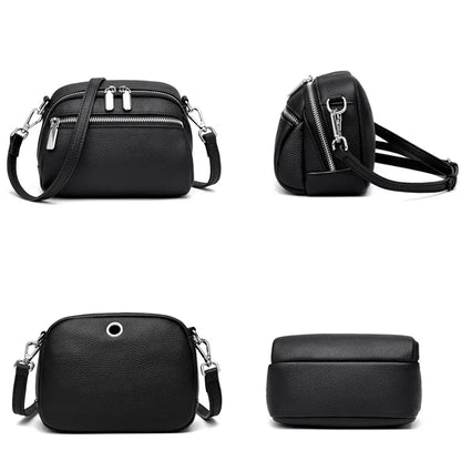 Luxury Bags For Wome Cowhide Bags 2023 New Soft Leather Shoulder Messenger Bag Women's Simple Mobile Phone Zero Wallet Handbags