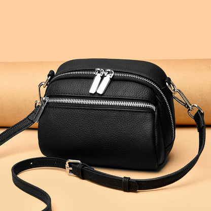 Luxury Bags For Wome Cowhide Bags 2023 New Soft Leather Shoulder Messenger Bag Women's Simple Mobile Phone Zero Wallet Handbags