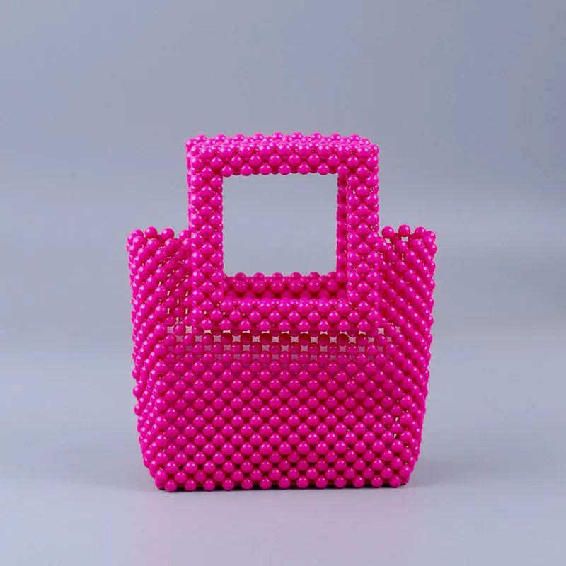 Luxury Beaded Square hand bag Colorful  Party Clutch Designer  Wedding Women Purses Handbags Chic Purse