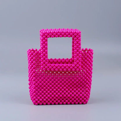 Luxury Beaded Square hand bag Colorful  Party Clutch Designer  Wedding Women Purses Handbags Chic Purse