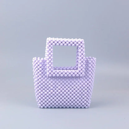 Luxury Beaded Square hand bag Colorful  Party Clutch Designer  Wedding Women Purses Handbags Chic Purse